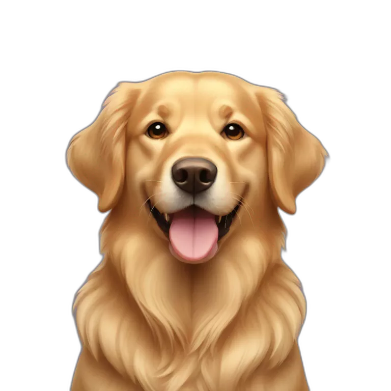 golden retriver happy