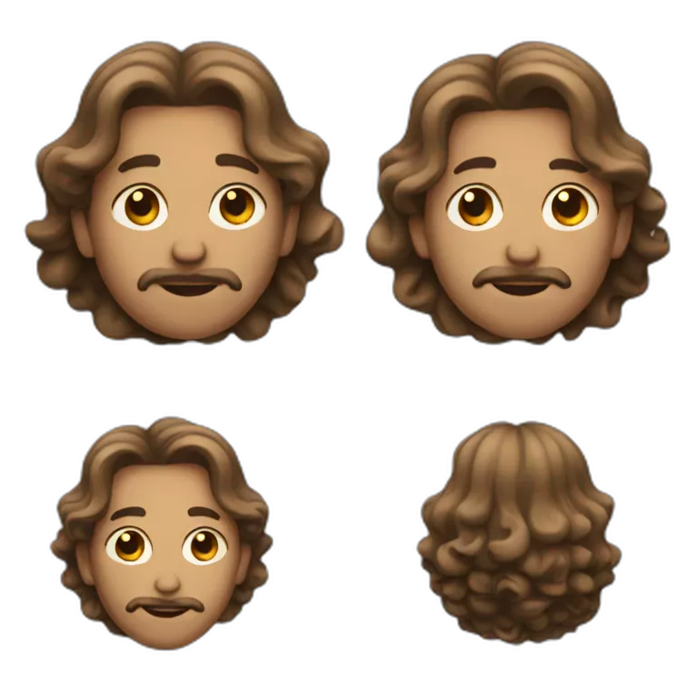 Wavy hair pregnant man