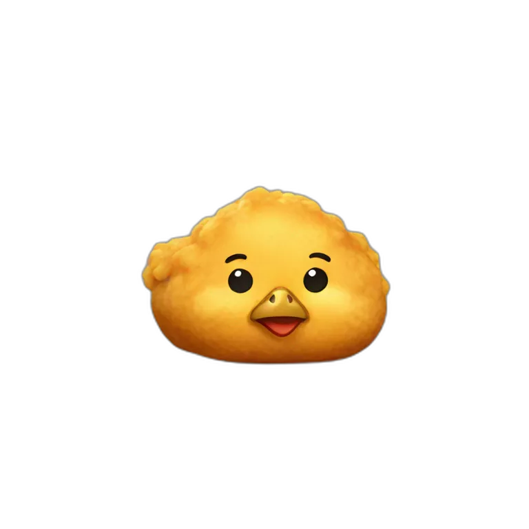 a chicken becoming a nugget