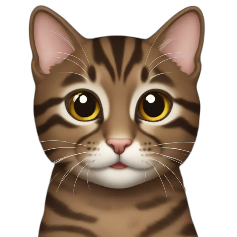 dark brown tabby cat kitten