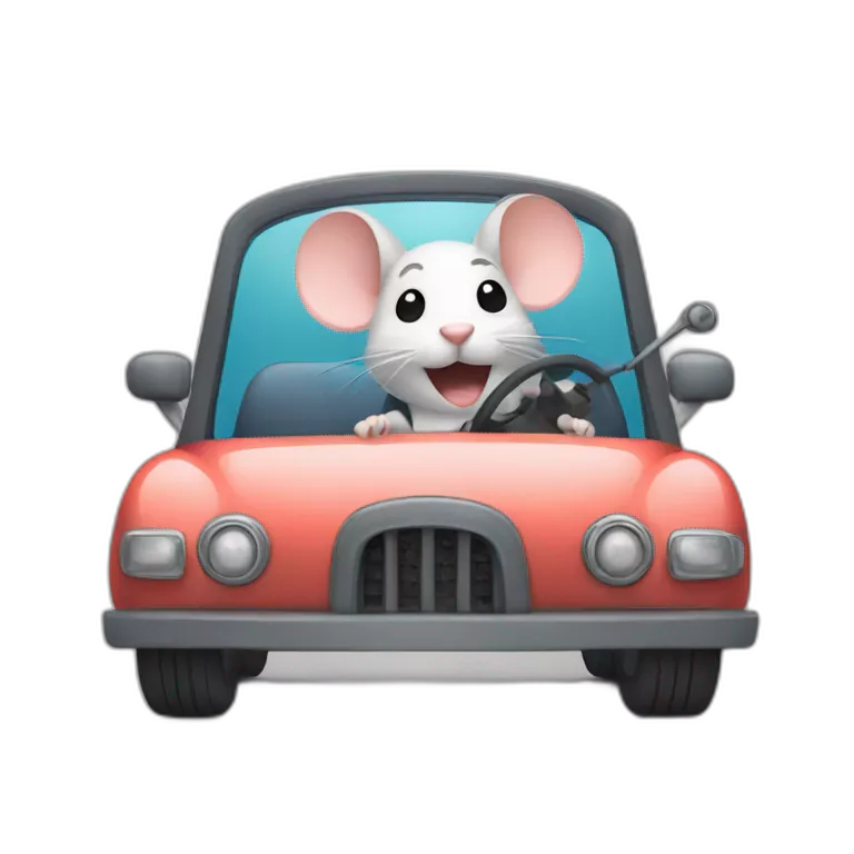 mouse driving car