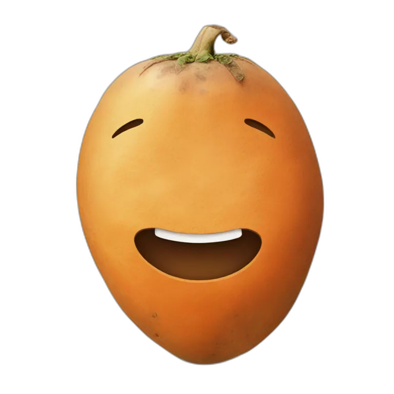 A face on a Sweet potato