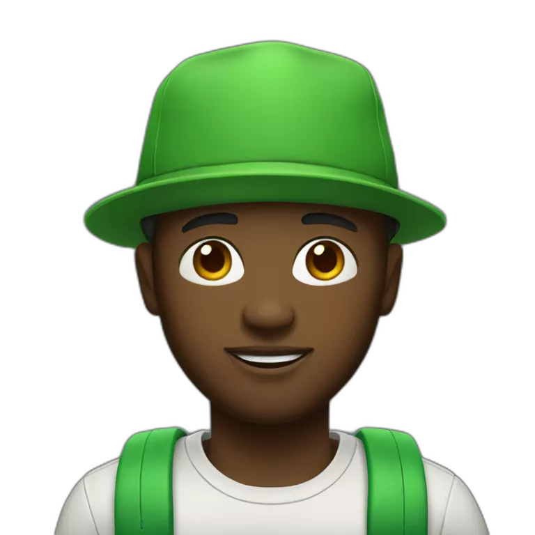 black-man-memoji-with-green-hat