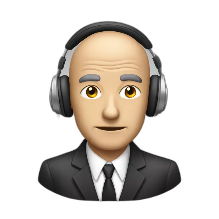 oppenheimer on headphones
