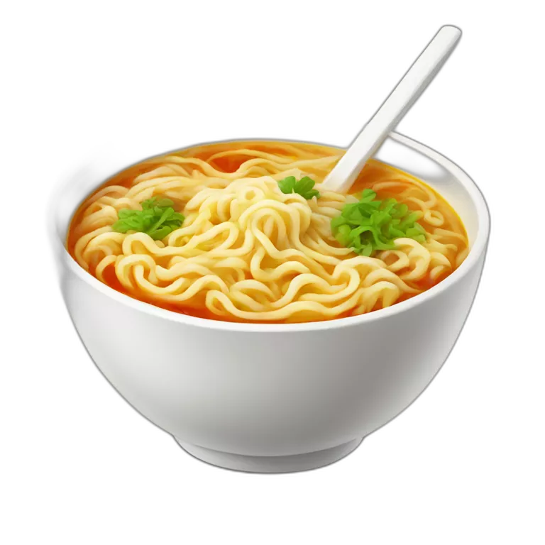 happy instant noodle soup
