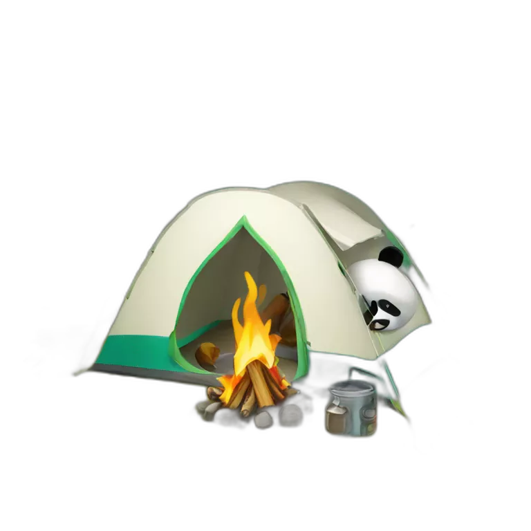 Camping panda