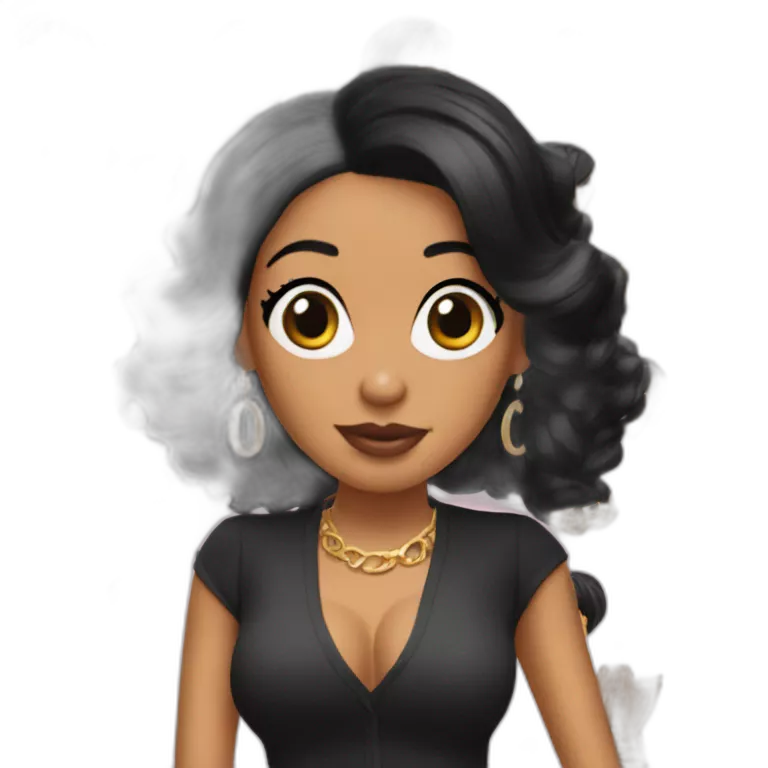 Cardi b black hair