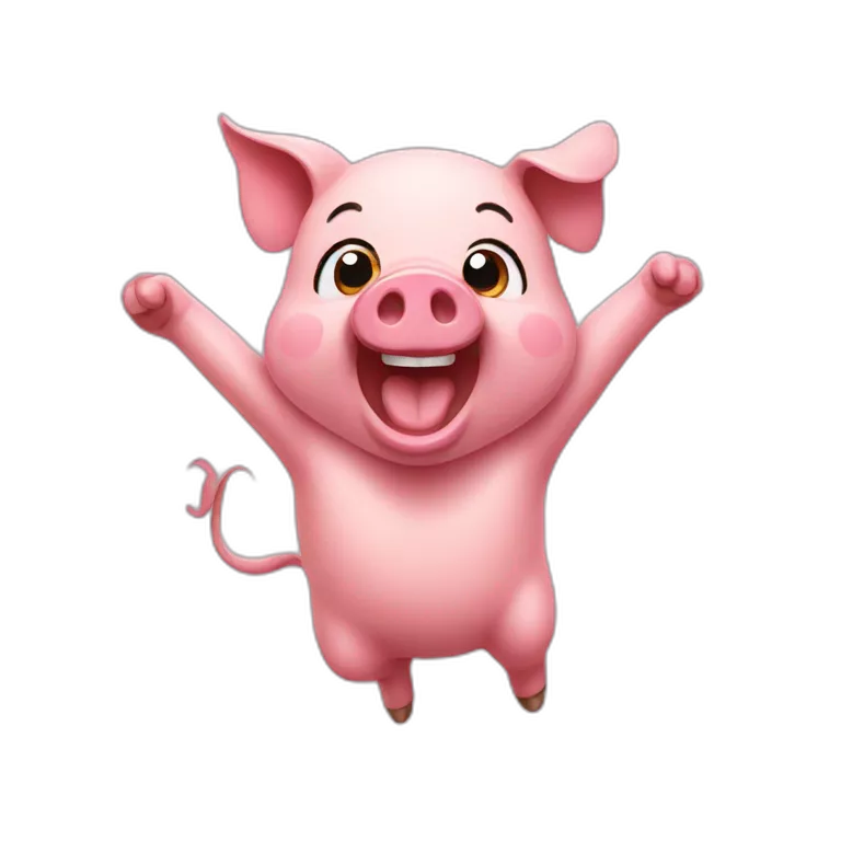 happy pig dance
