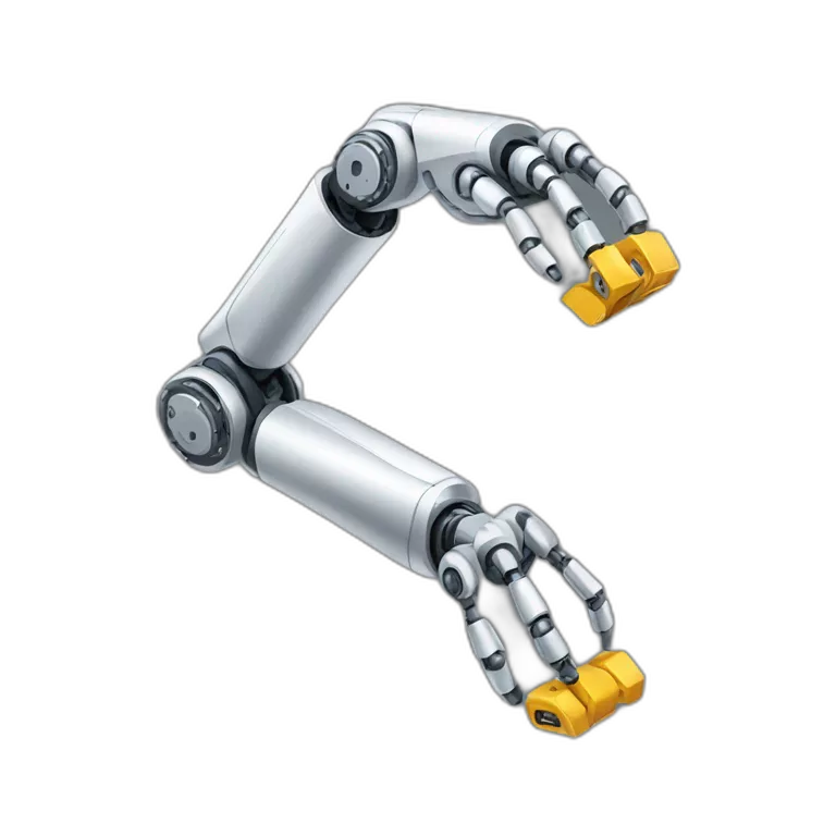 metalic robotic long arm