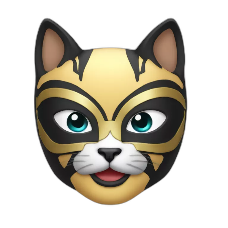 Kitten luchador mask