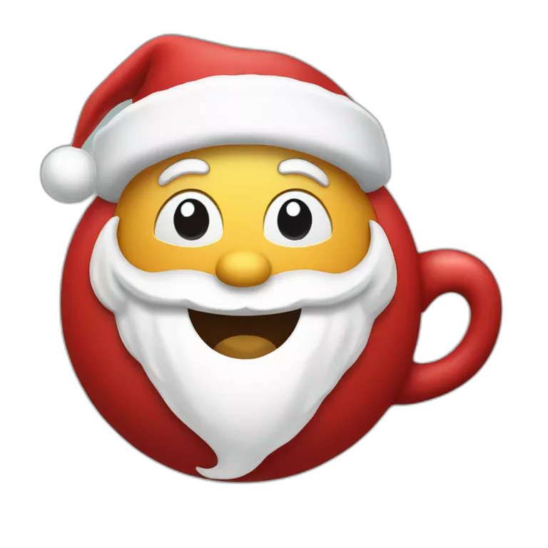 happy santa coffe