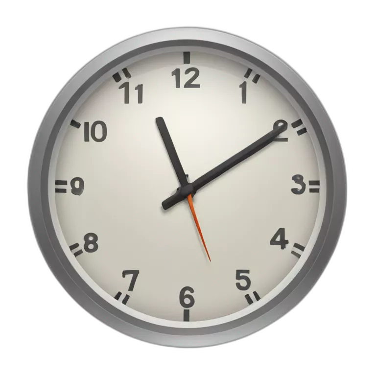 clock showing 15 minutes
