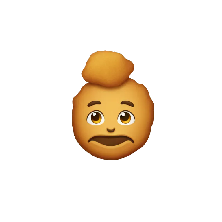 chicken nugget man face