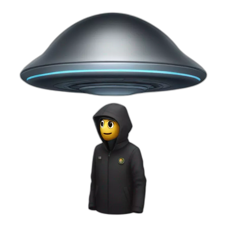 un homme noir dans un ufo