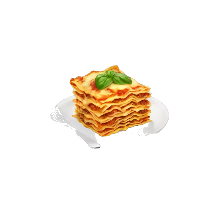 eating lasagna