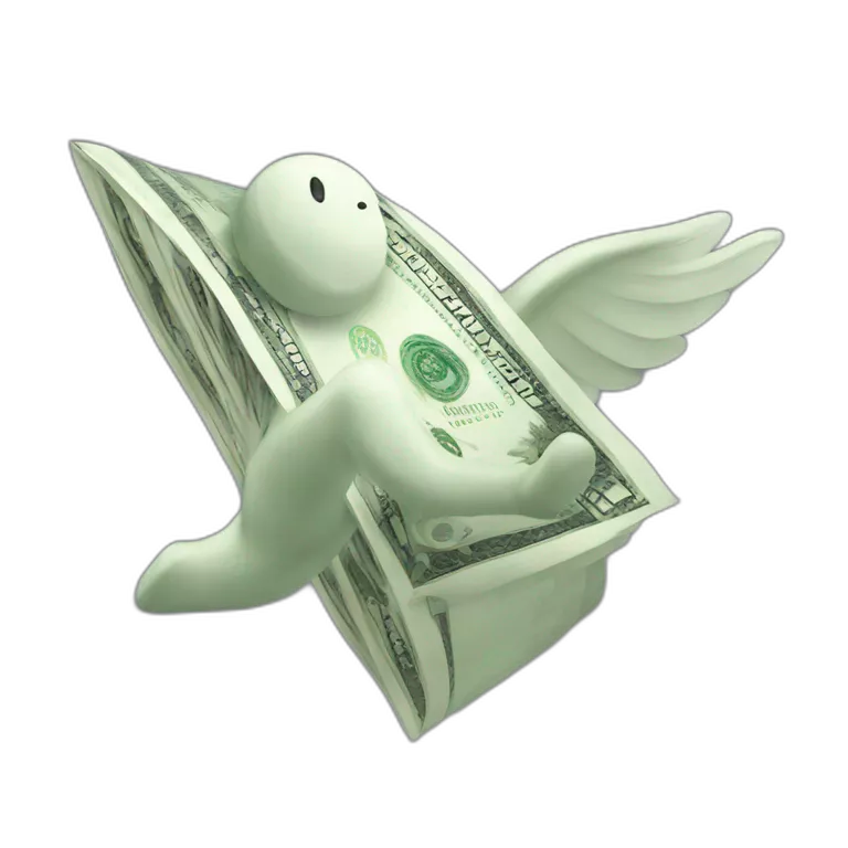 a dolar flying