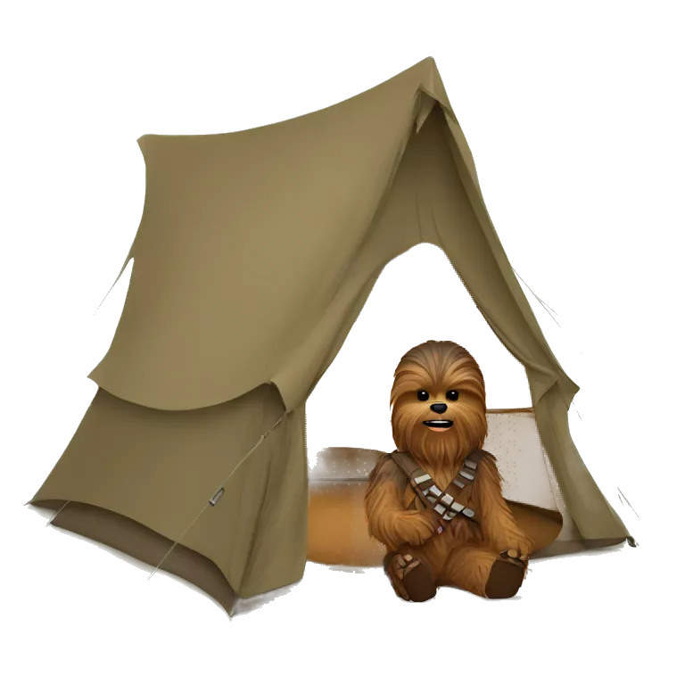 Chewbacca camping