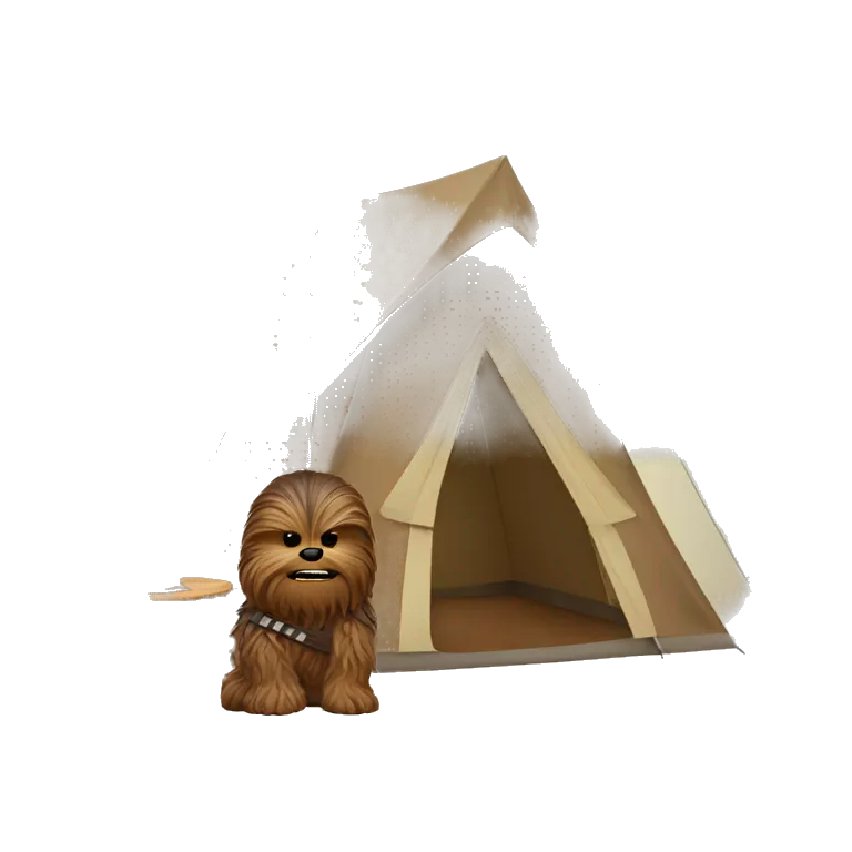 Chewbacca camping