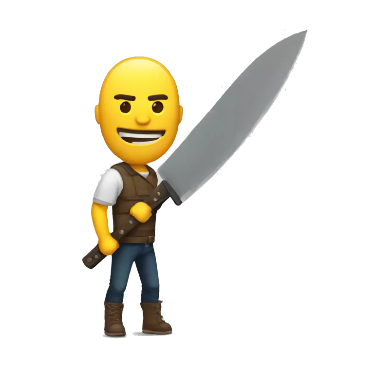 Persona Gigante con un machete