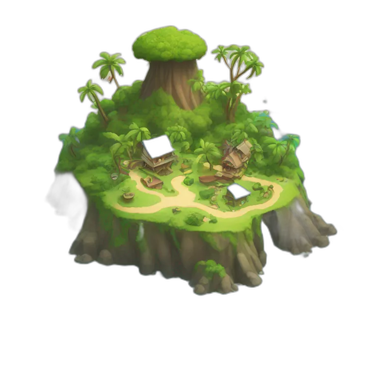 Mickey-Mouse-shaped island