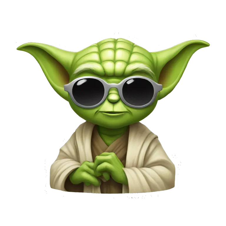 yoda sunglasses smile