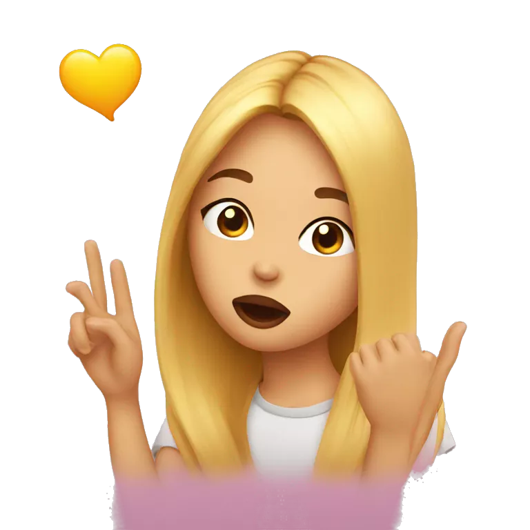 blow kiss in air
