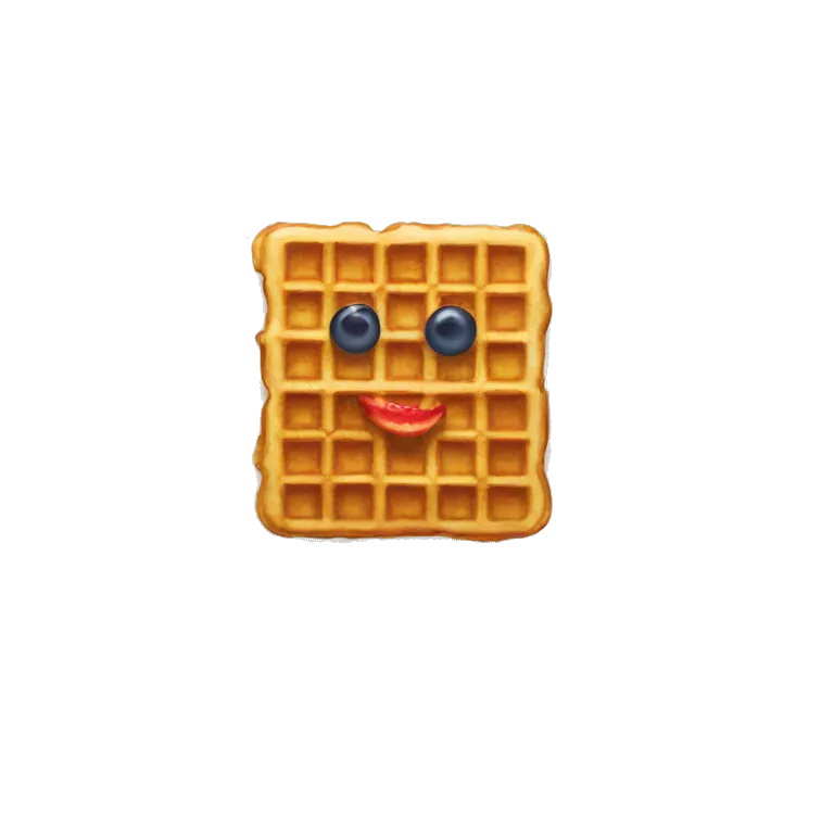 waffle with berries