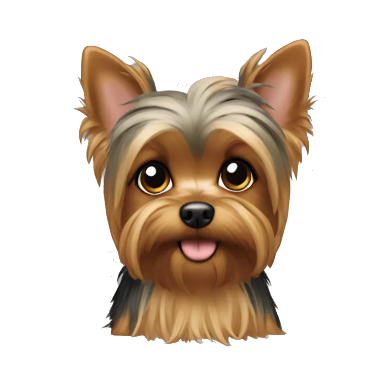 emoji de un mini yorkie