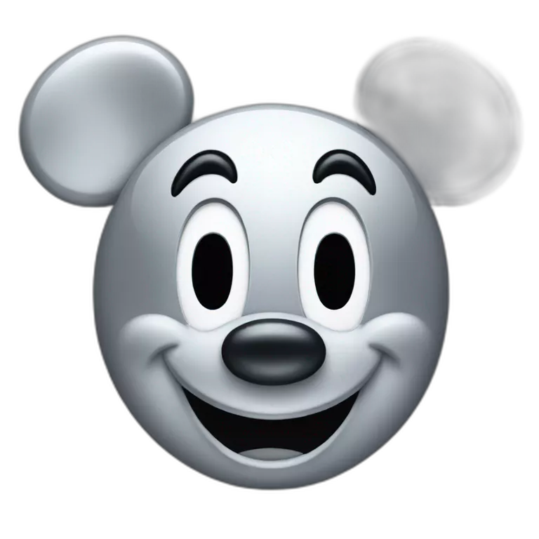 Platinum Mickey Mouse Face