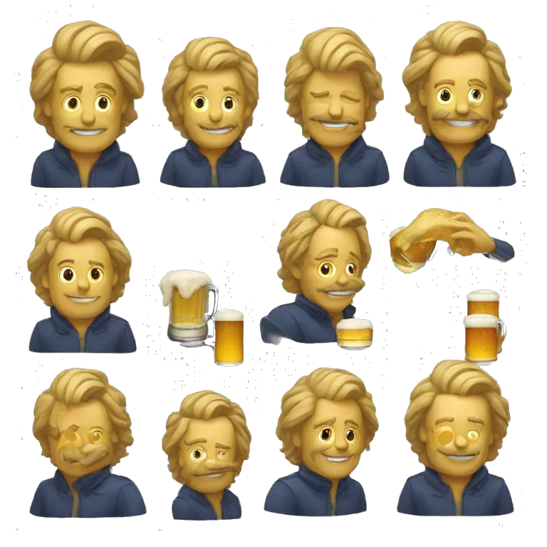 Donald trempe buvant une bierre