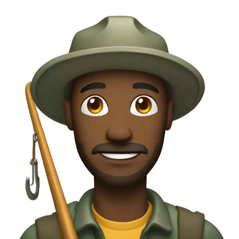 Fisherman with hook