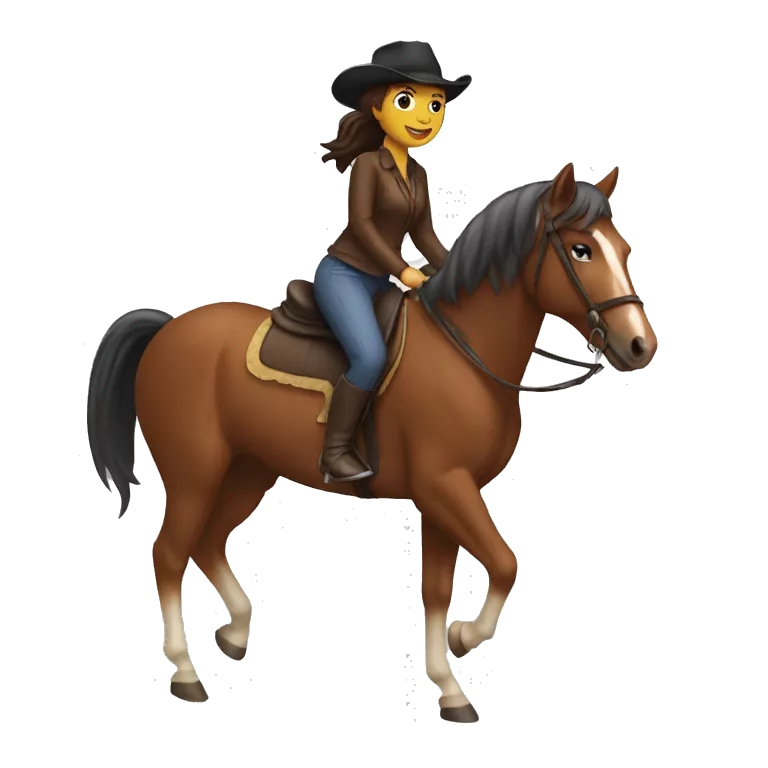female riding a horse