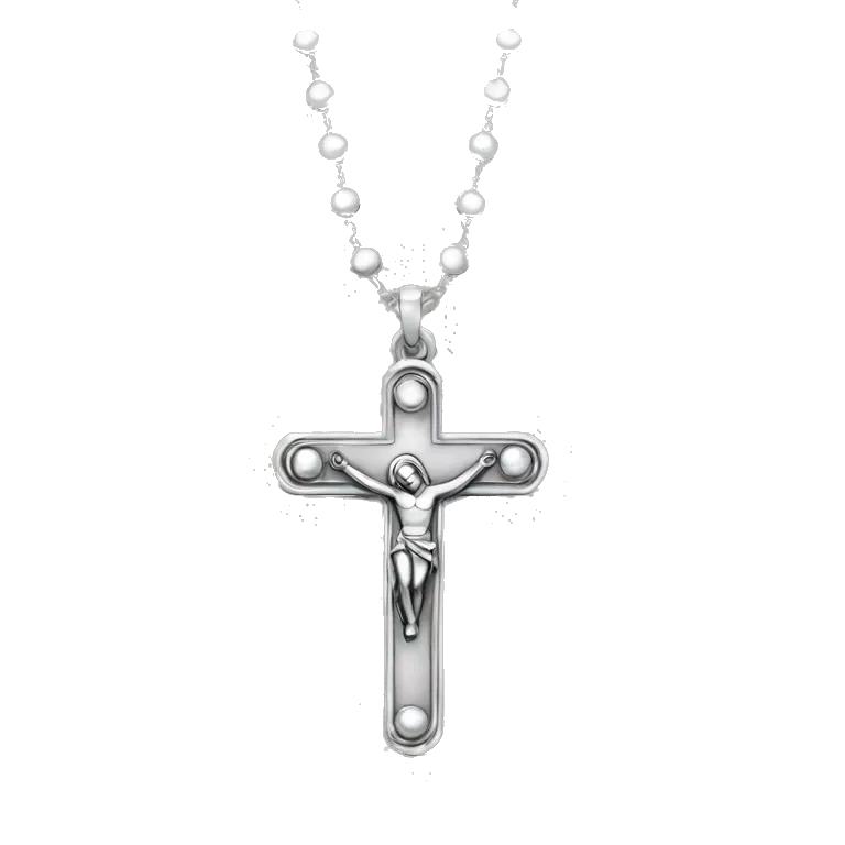 silver rosary