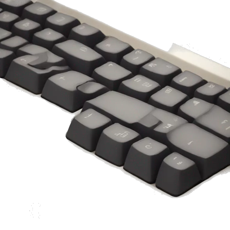 keyboard from down