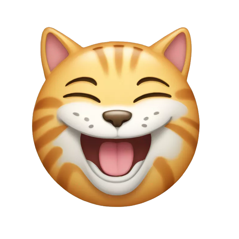 Laughing cat