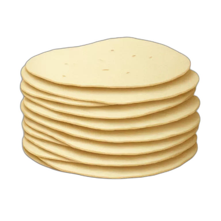 Small Stack of flour tortillas