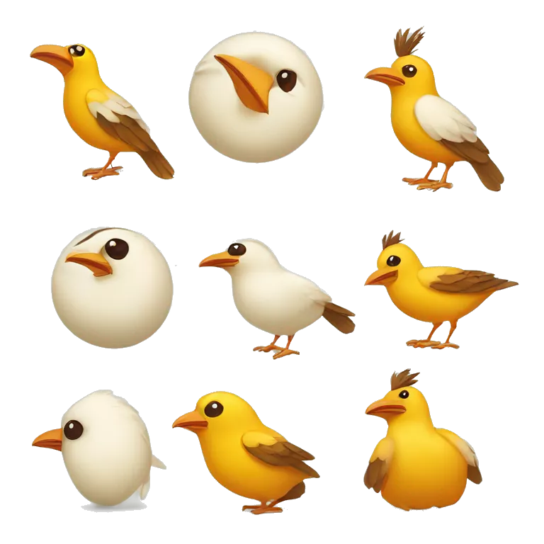 Funny TUPIK bird logo design inspired by Sun Kehong, character design trend,food box design
