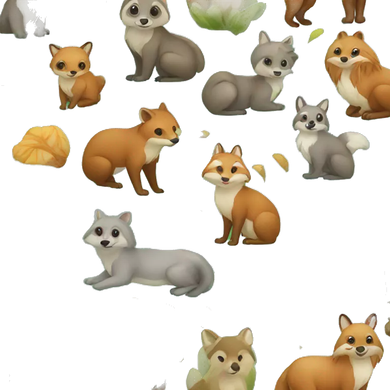 forest animals set