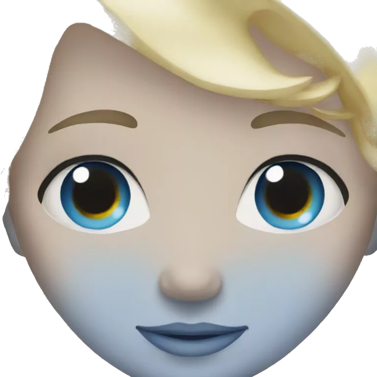 Blonde white blue eyes