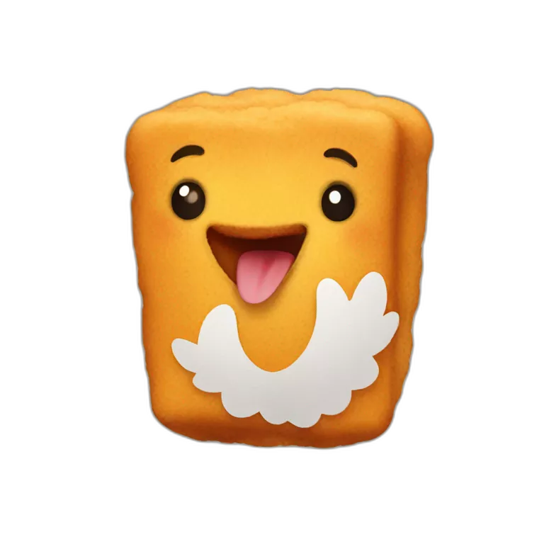 happy chicken nugget