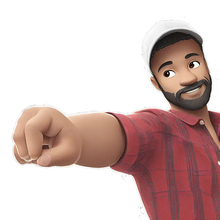happy man wearing red shirt