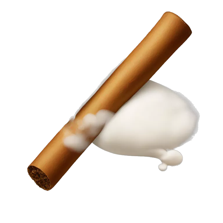 a bag of flour smokes a cigar