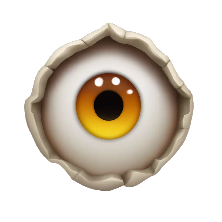 Barbon ojos de fuego salivando
