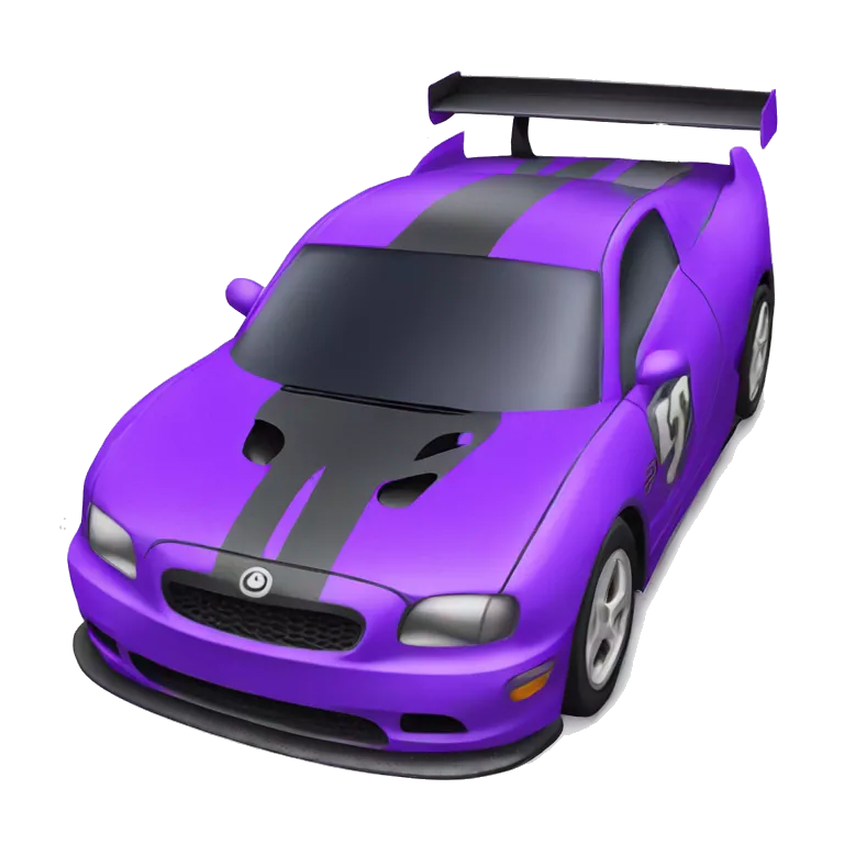 Purple race-car