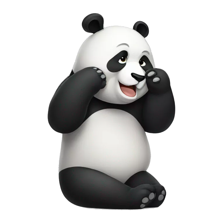 panda facepalm