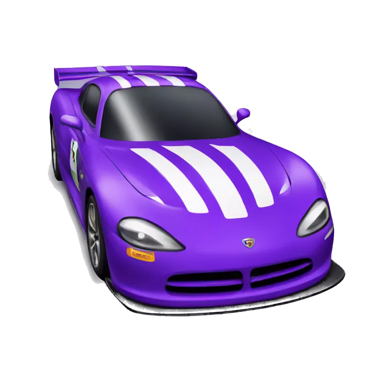 Purple race car