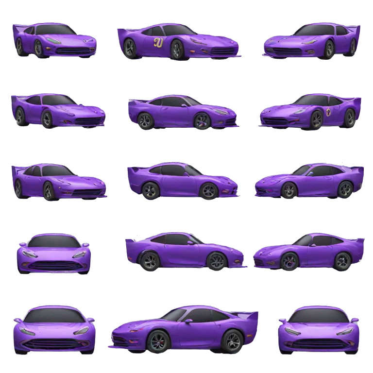 Purple race-car