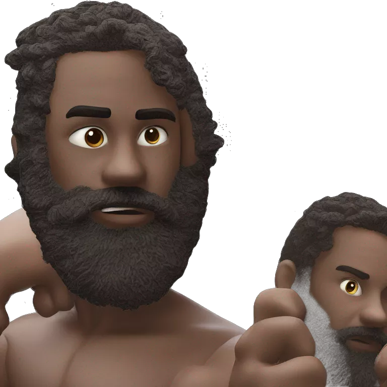 bearded boy parody portrait realistic