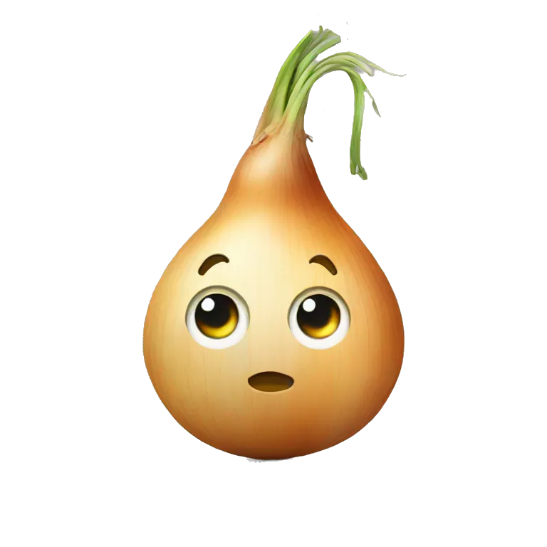 Onion with hat