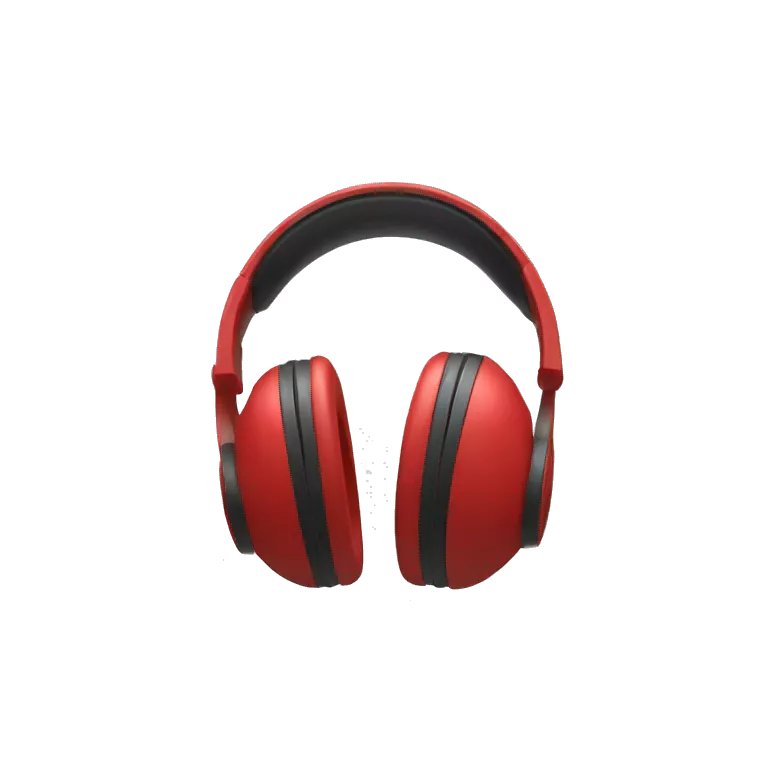 headphones red